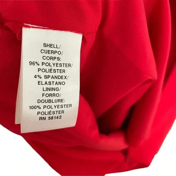 Maggy London Red Scoop Neck Sheath Dress NWOT - Picture 9 of 10